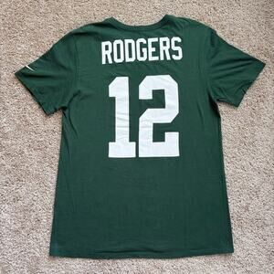 Aaron Rodgers Green Bay Packers Graphic Tee, Size L Nike Casual T-shirt